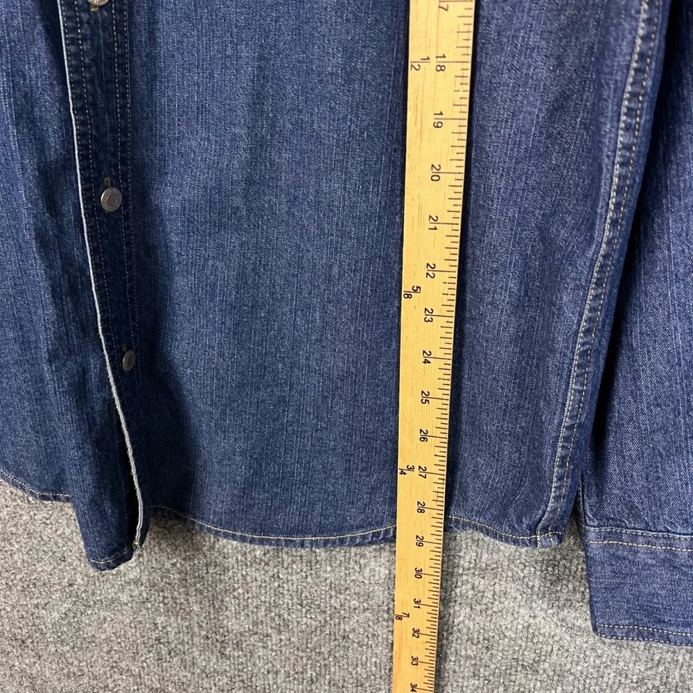 Levi's Denim Shirt Mens Large Blue Excellent Long Sleeve Button Up
